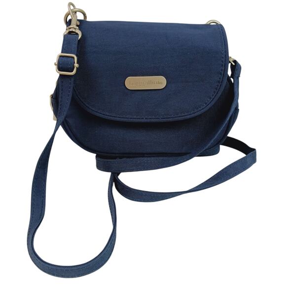 Baggallini Pocket Belt Bag Waist Pack And Crossbody Navy Blue - Picture 1 of 6